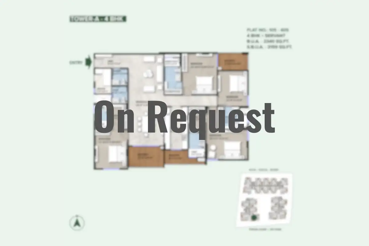 3.5 BHK Floor Plan Aura Sector 79