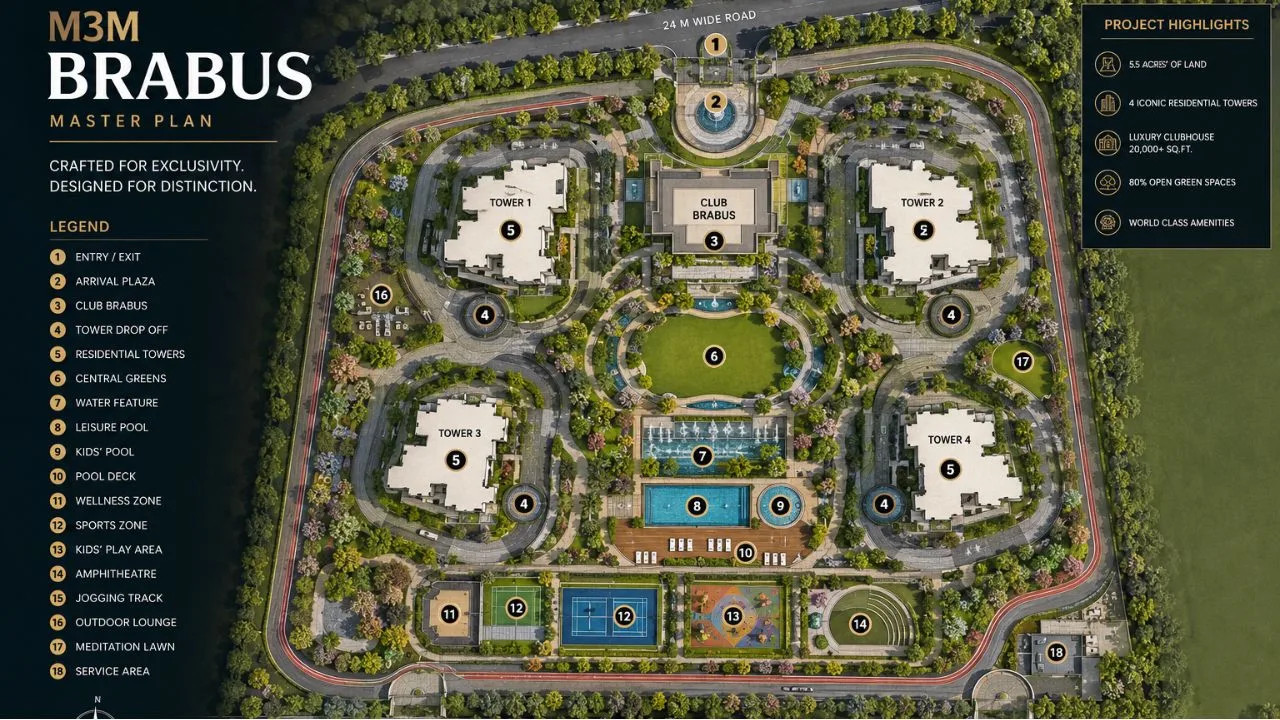 M3M Brabus Gurgaon Master Plan