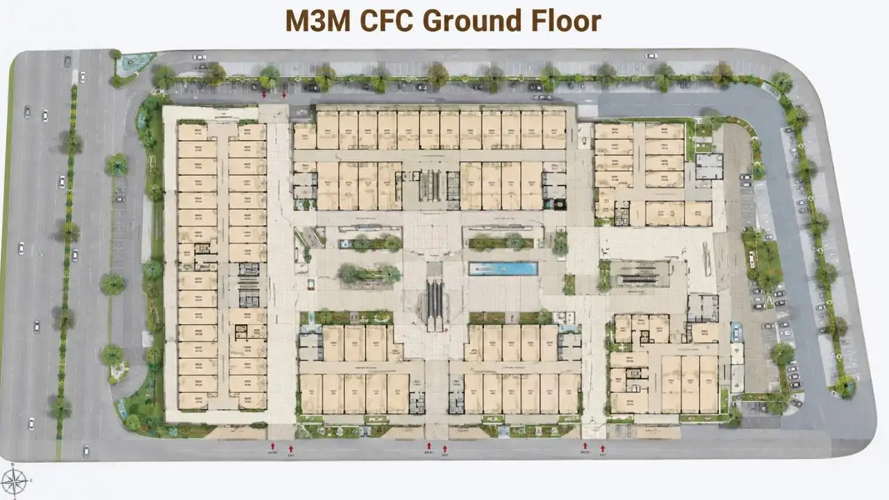 M3M CFC Ground Floor Plan