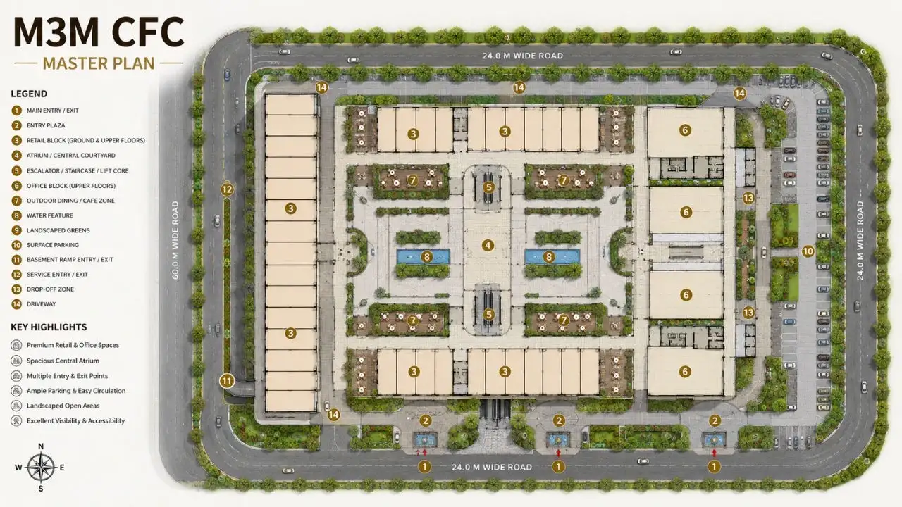 M3M CFC Gurgaon  Master Plan