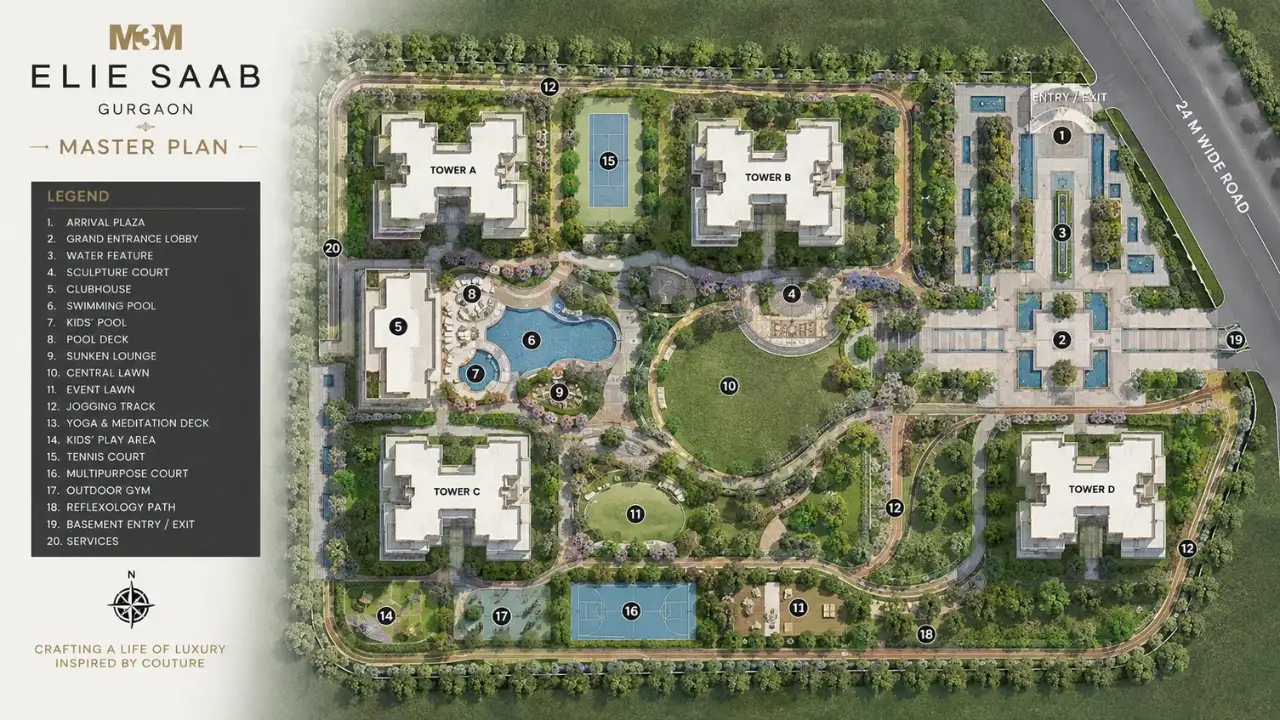 M3M Elie Saab Gurgaon Master Plan