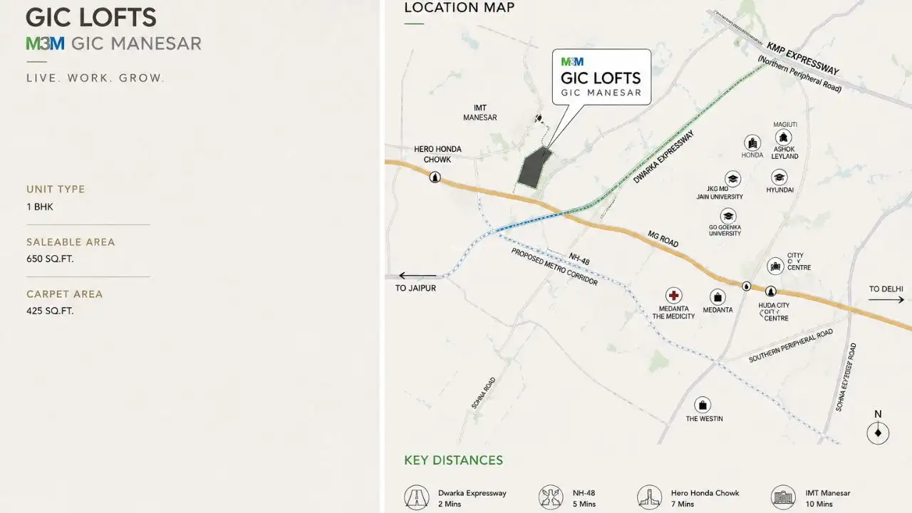 Smartworld GIC Loft Location Map