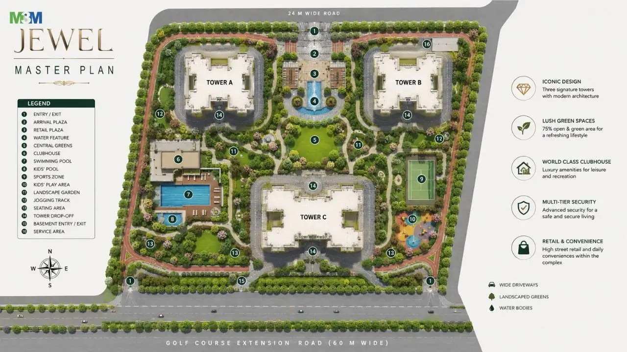 M3M Jewel Master Plan