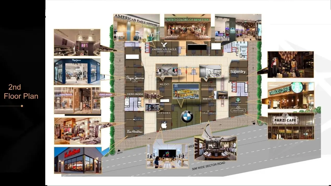 M3M Jewel Sector 25 Second Floor Plan