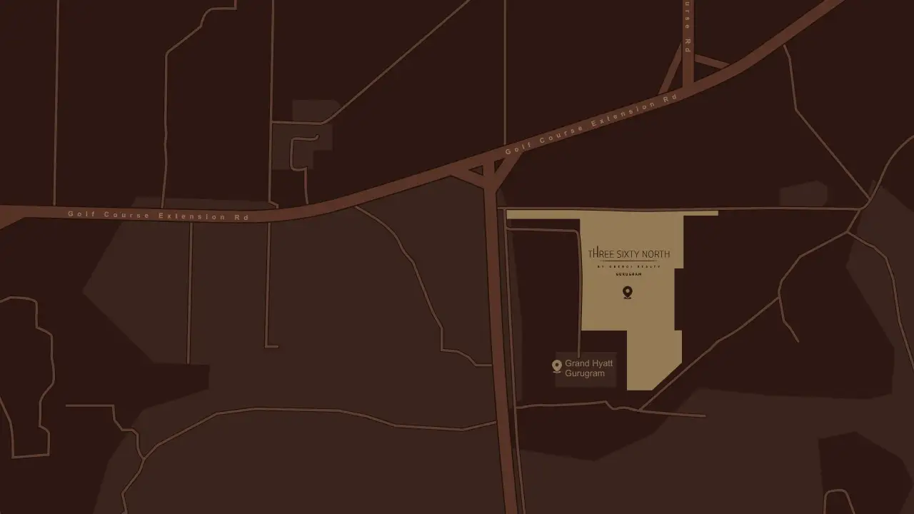 Oberoi 360 North Gurgaon location map