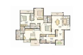Oberoi Three Sixty North 4.5 BHK Floor Plan