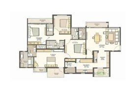 Oberoi Three Sixty North Sector 58 5.5 BHK Floor Plan