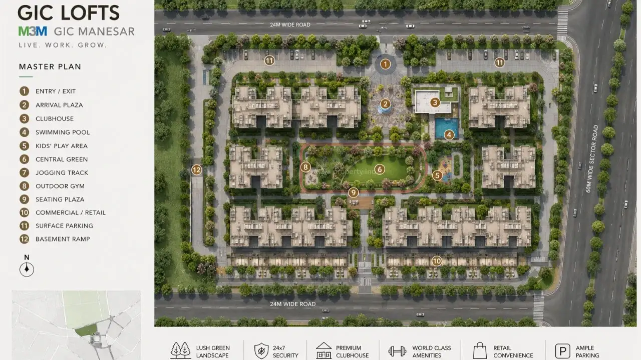 Smartworld GIC Loft Manesar Master Plan