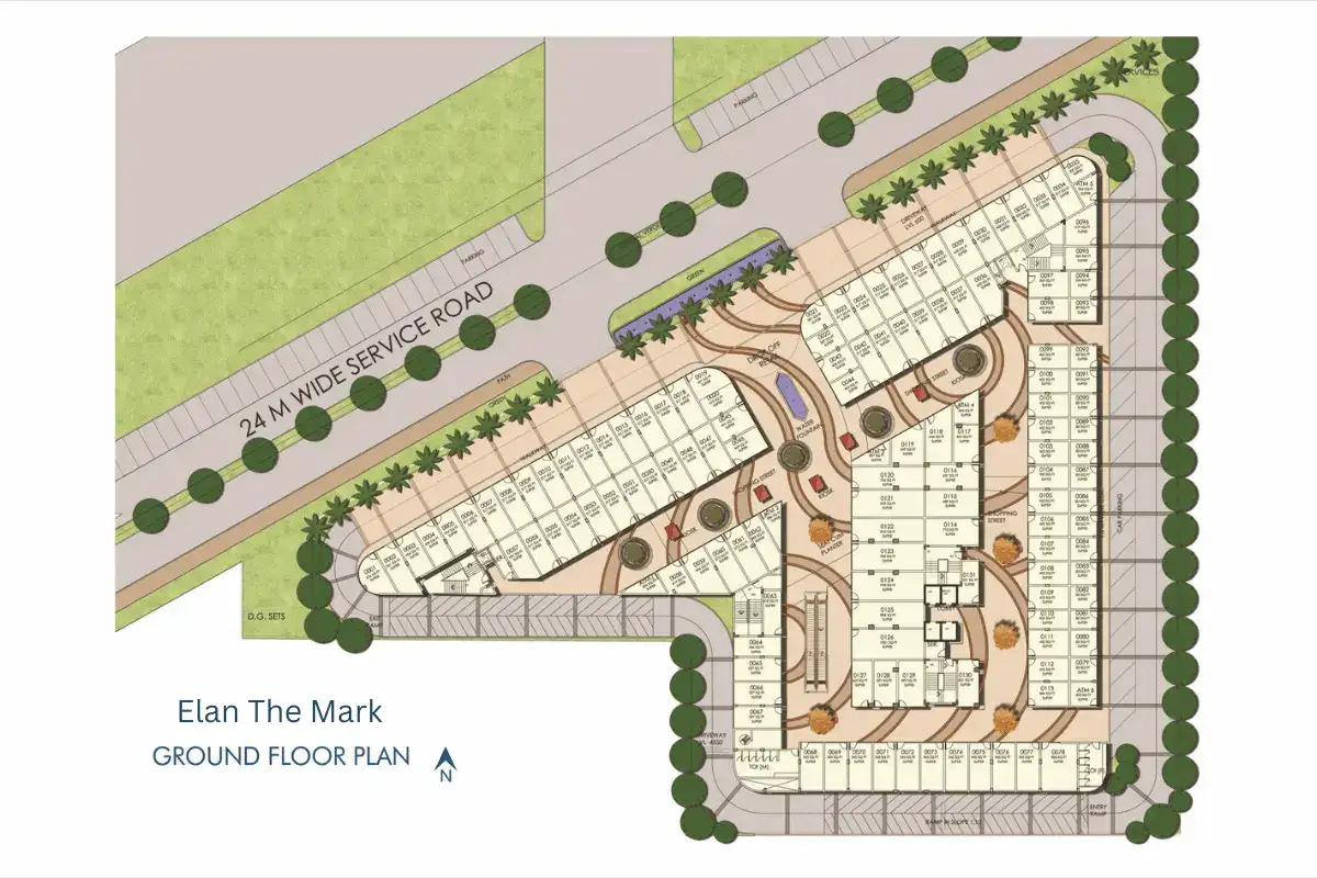 Elan The Mark Ground Floor Plan
