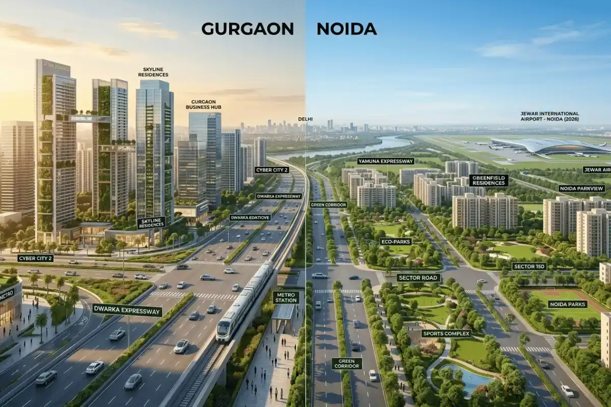 Gurgaon vs Noida Real Estate