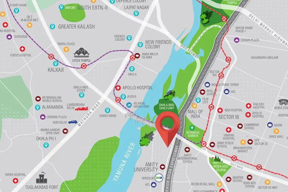 M3M Jacob and Co Location
