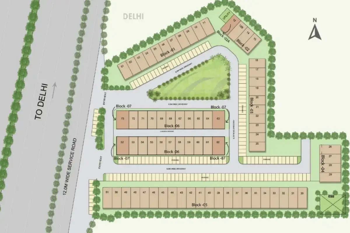 M3M 114 Market Site Plan