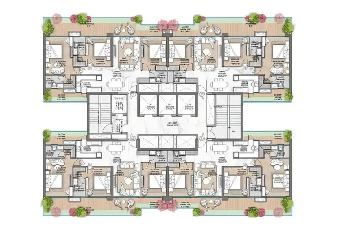 M3M Jacob & Co Gurgaon Floor Plan