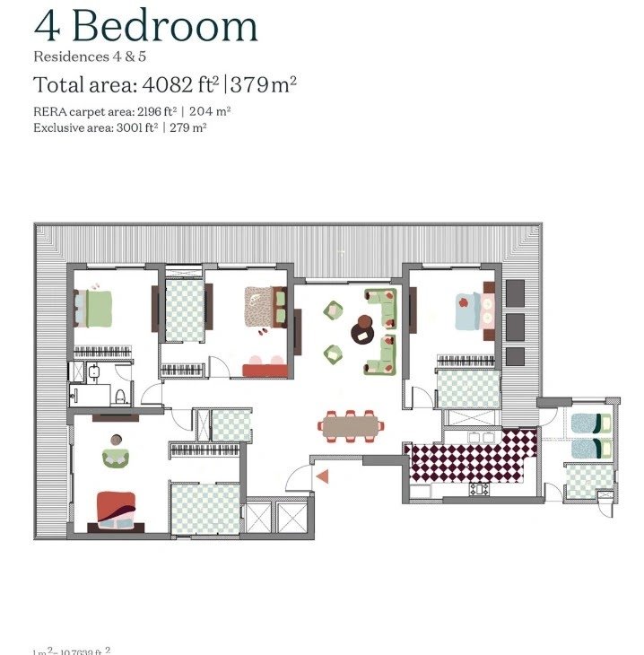 Max Estates 4 BHK Floor plan