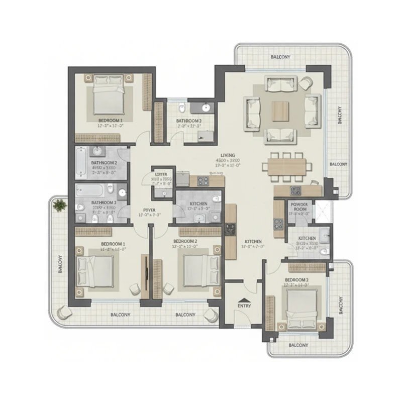 M3M Jacob & Co Gurgaon Floor Plan